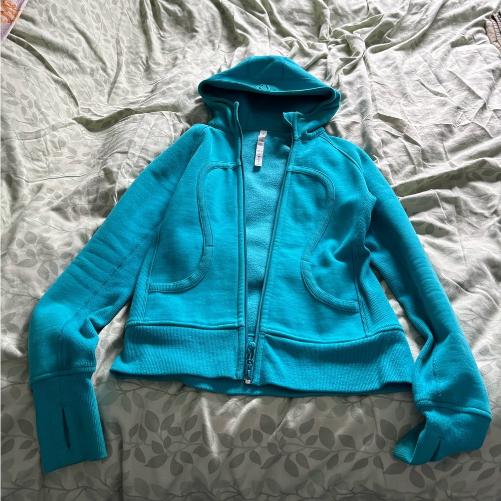Lululemon Scuba Hoody, size 8, teal